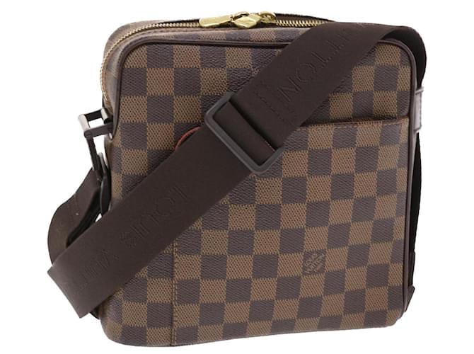 LOUIS VUITTON Damier Ebene Olaf PM Schultertasche N41442 LV Auth 49964  ref.1031534