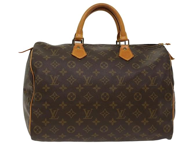 Louis Vuitton Monogram Speedy 35 Hand Bag M41524 LV Auth yk8152b Cloth  ref.1031569