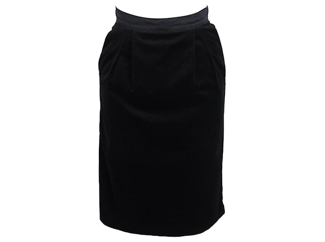 Falda lápiz Dolce & Gabbana en algodón negro  ref.1031979