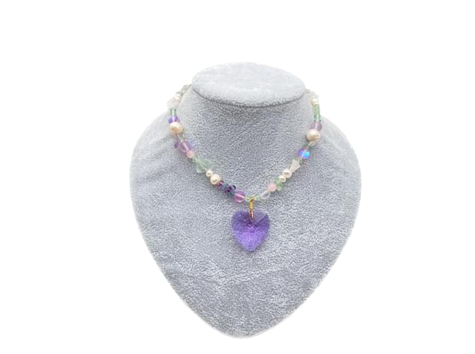 Autre Marque NON SIGNE / UNSIGNED  Necklaces T.  Other Purple  ref.1032027