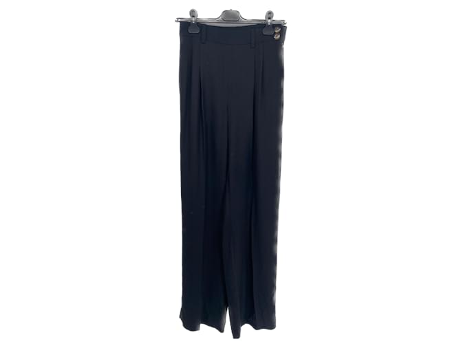 Autre Marque BOUGUESSA  Trousers T.International S Wool Black  ref.1032049