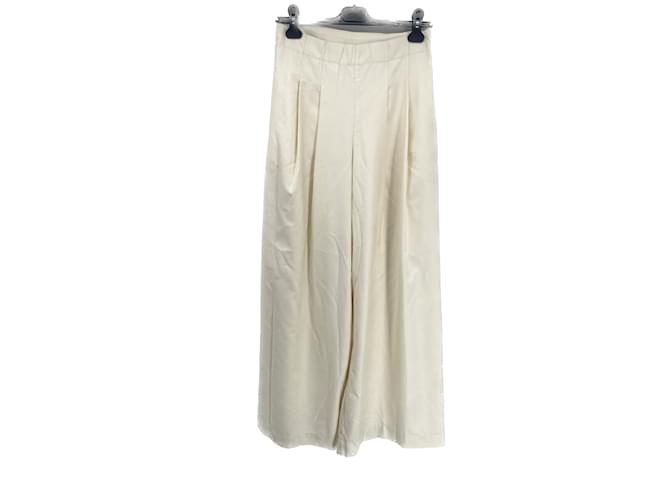 Pantalon SEA NEW YORK T.US 4 polyestyer Polyester Blanc  ref.1032051