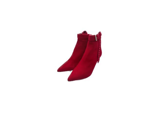 IRO  Ankle boots T.eu 38 Suede Red  ref.1032057
