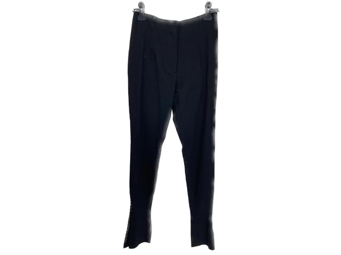 JACQUEMUS Pantalon T.fr 38 Wool Laine Noir  ref.1032068