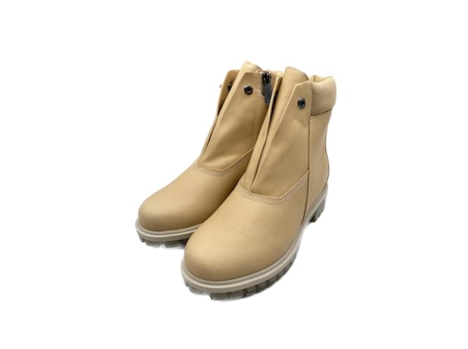 TIMBERLAND  Ankle boots T.eu 38 leather Beige  ref.1032087