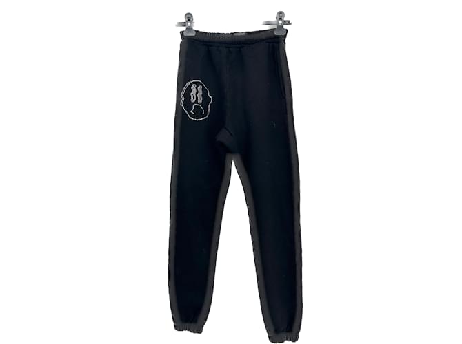 Autre Marque Non Signé / Unsigned trousers T.International S Cotton Black  ref.1032096