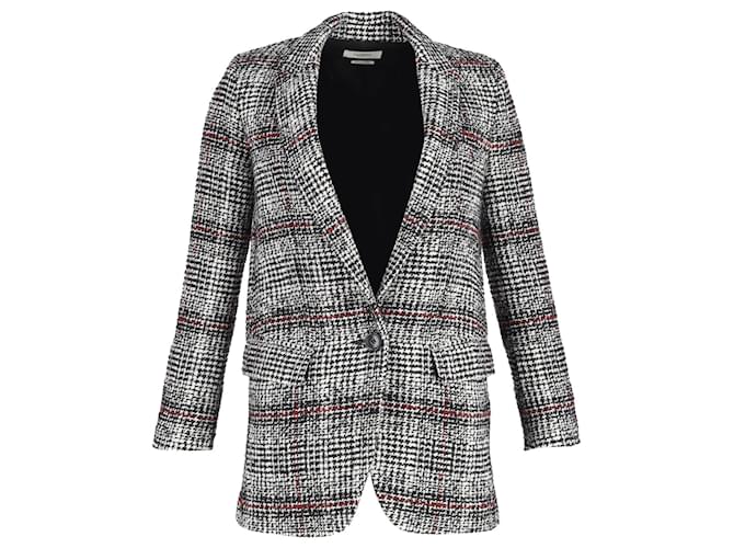 Isabel Marant Etoile Ice Checked Single-Breasted Blazer in Multicolor Acrylic and Virgin Wool Multiple colors  ref.1032262