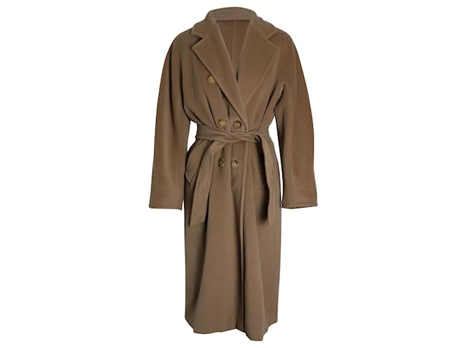 Max Mara Madame Icon Coat in Beige Virgin Wool  ref.1032271