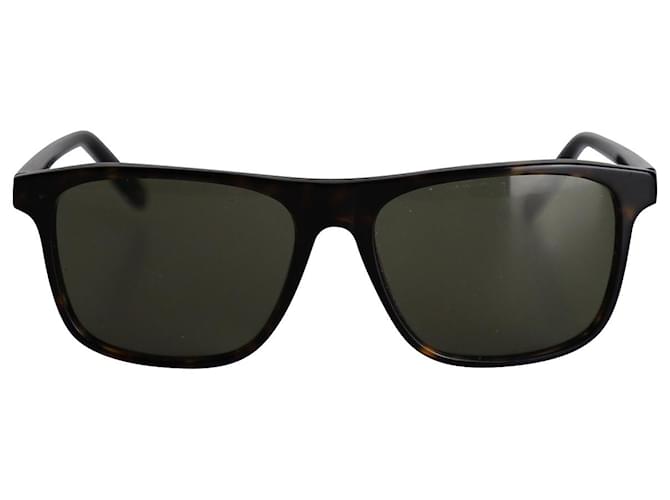 Óculos de sol Bottega Veneta Tortoiseshell em acetato marrom Fibra de celulose  ref.1032310