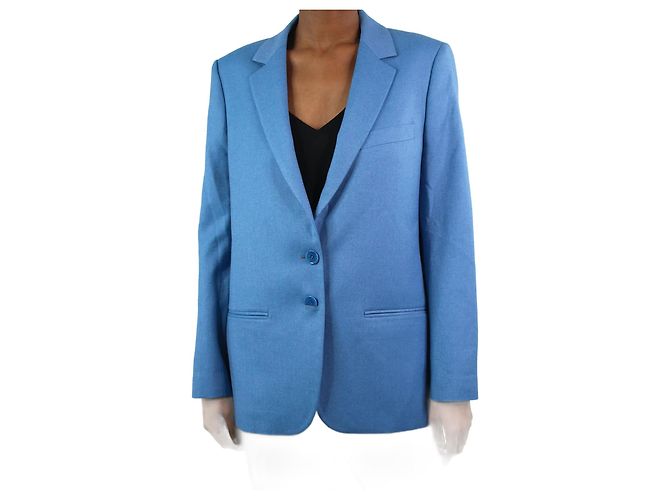 Indress Blazer blu monopetto in lana - taglia UK 8