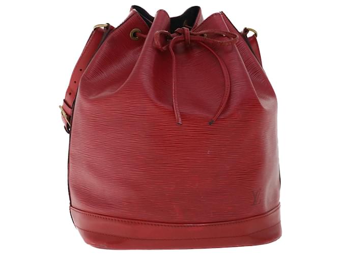 LOUIS VUITTON Epi Noe Umhängetasche Rot M.44007 LV Auth fm2570 Leder  ref.1032452