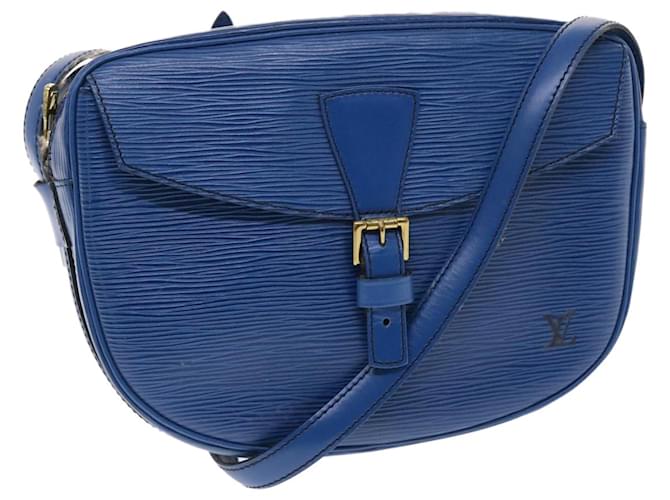 LOUIS VUITTON Epi June Feuille Shoulder Bag Blue M52155 LV Auth bs7226 Leather  ref.1032465