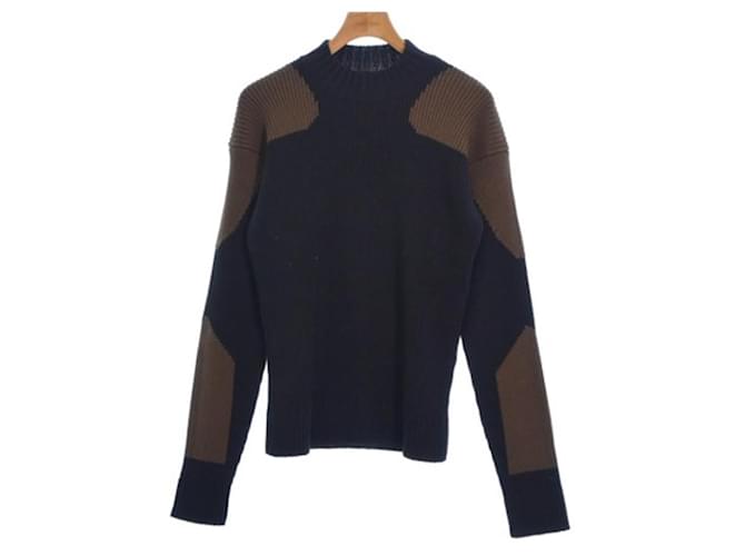 Jacquemus Men's Sweater Brown Black Wool  ref.1032551