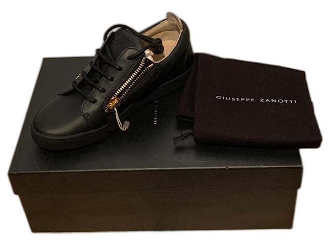 Giuseppe Zanotti Sneakers Black Leather  ref.1032742
