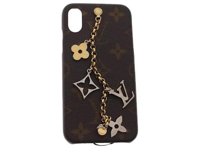 LOUIS VUITTON Monogram Bumper iPhone Case X/XS Gold M63899 LV Auth tb858 Golden Cloth  ref.1032767