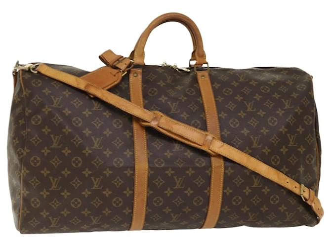Louis Vuitton Monogram Keepall Bandouliere 60 Boston Bag M41412 LV Auth 48945 Cloth  ref.1032790