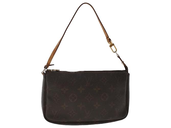 LOUIS VUITTON Monogram Pochette Accessoires Pouch M51980 Autenticação de LV 49915 Monograma Lona  ref.1032839