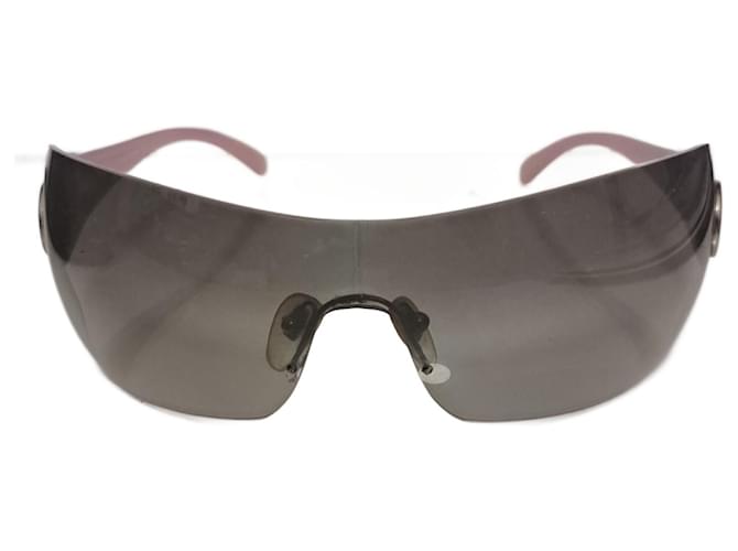 Bulgari-Sonnenbrille – Maskenform Pink Kunststoff  ref.1032873