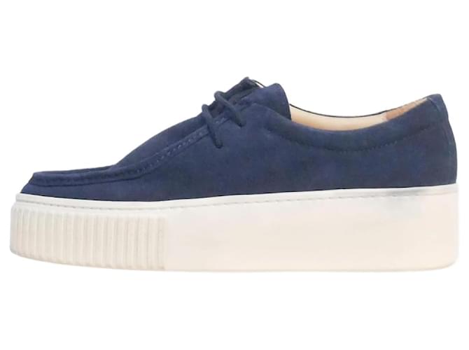 Gabriela Hearst Blue suede platform shoes - size EU 38  ref.1032944
