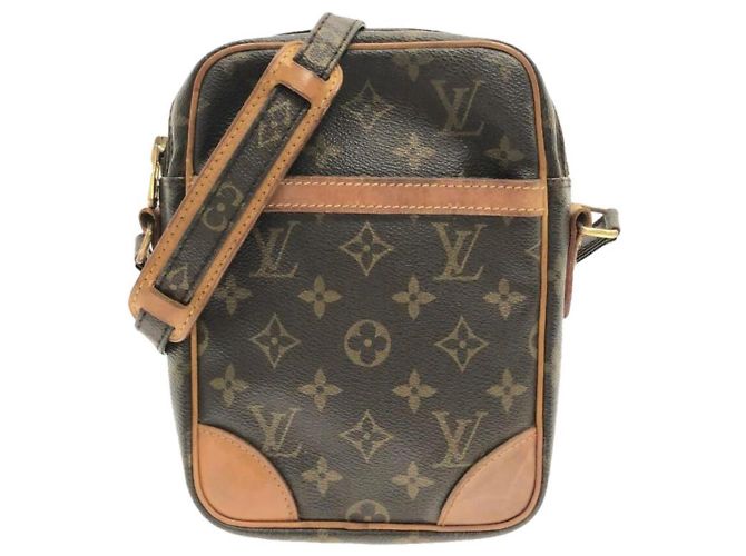 Louis Vuitton Danube Monogram Leather Bag Brown