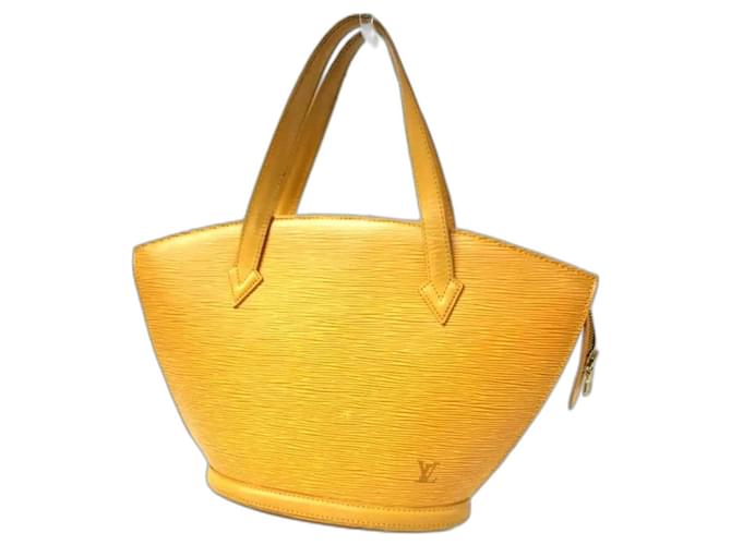 Bolsa Louis Vuitton Epi Roxo Amarelo Couro  ref.1032961