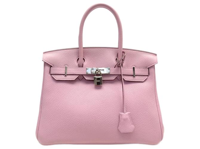 Hermès BOLSA NOVA HERMES BIRKIN 30 TAURILLON CLEMENCE MAUVE SYLVESTRE H030335CK Rosa Couro  ref.1033157