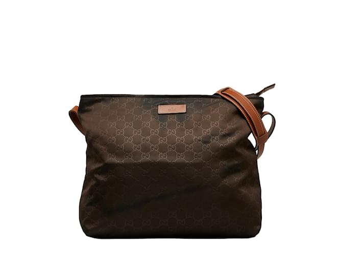 Gucci GG Canvas Messenger Bag 308840 Brown Cloth  ref.1033355