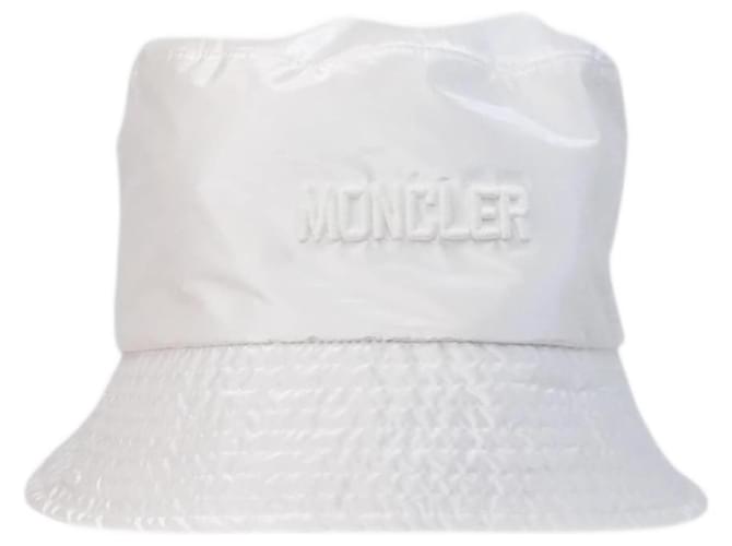 Moncler Chapéu balde branco Poliamida  ref.1033388