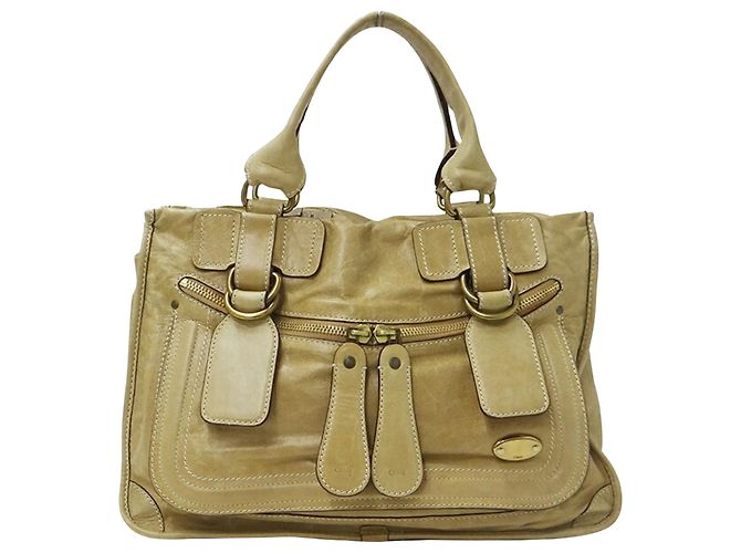 Chloé Bay Beige Leder