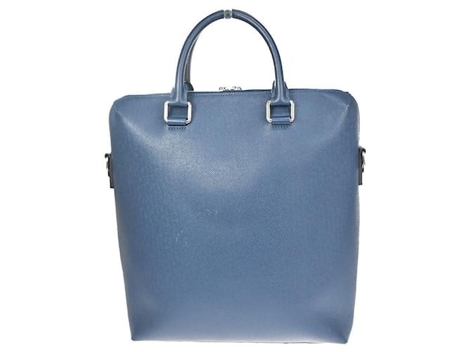 Louis Vuitton Grigori Azul Couro  ref.1033691