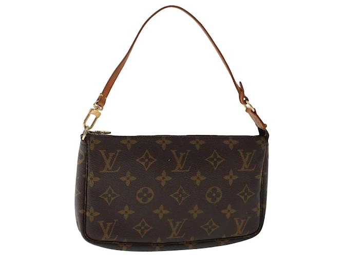 LOUIS VUITTON Monogram Pochette Accessoires Pouch M51980 LV Auth rd5628 Monograma Lona  ref.1033733