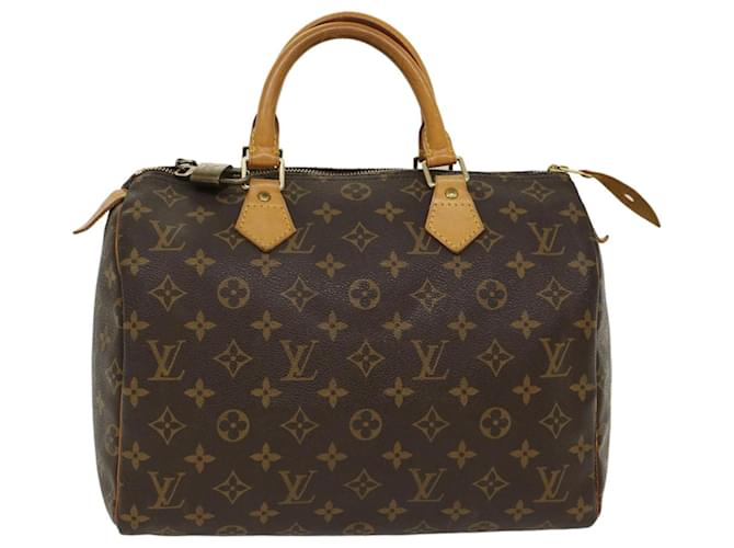 LOUIS VUITTON Monogram Speedy 30 Hand Bag M41526 LV Auth ep1236