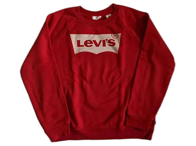 Levi's Pullover Rot Baumwolle  ref.1033927