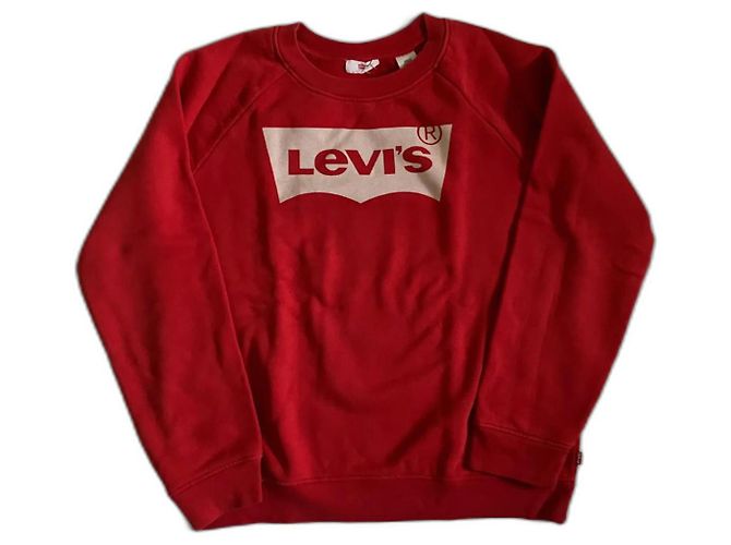 Sudadera Levi's de algodón rojo con estampado Roja
