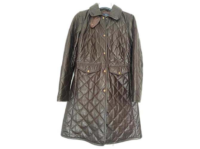 Polo Ralph Lauren Lambskin coat from the RALPH LAUREN brand Chocolate  ref.1033990