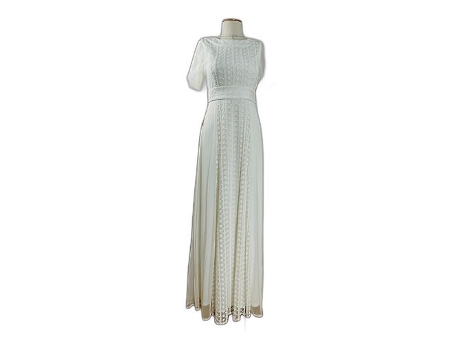 Autre Marque Frock and Frill Maxikleid in Weiß
