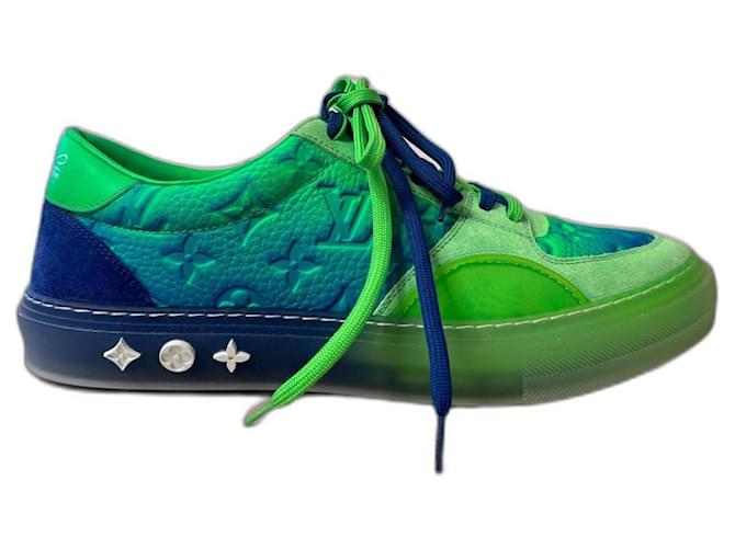 Zapatillas Para Hombre Louis Vuitton Ollie LV Azul