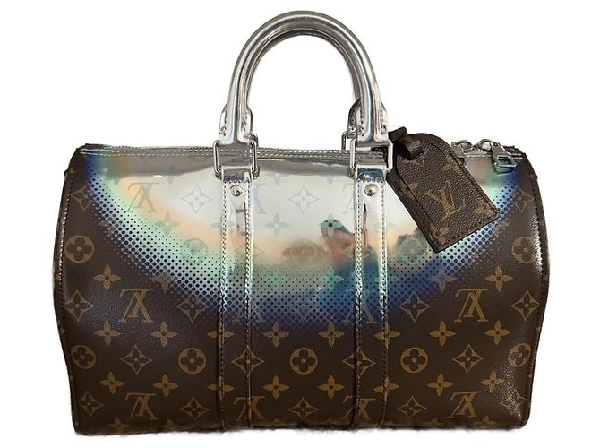 Abbesses Louis Vuitton Nebulosa Keepall 35 Marrom Prata