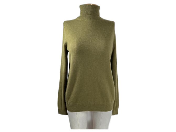 Autre Marque Jake's Rollkragenpullover Grün Kaschmir 