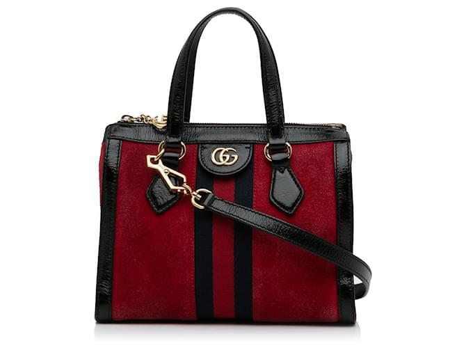 Red suede gucci discount bag