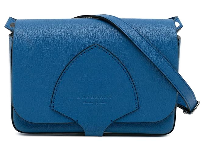 Burberry Blue Bridle Square Crossbody Leather Pony-style calfskin
