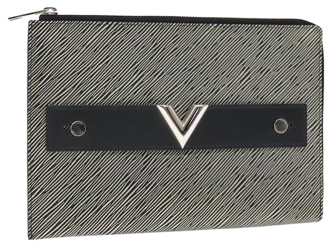 Louis Vuitton Pochette Pratt Grey Leather  ref.1034258