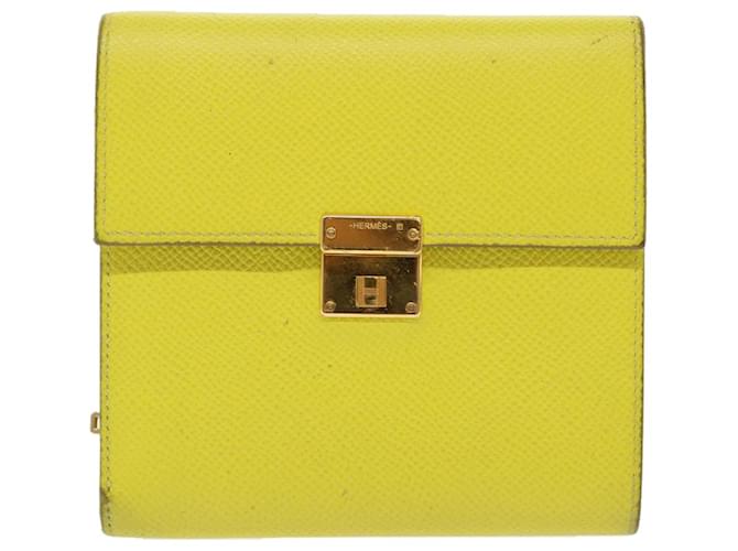 Hermès Click 12 Amarelo Couro  ref.1034279