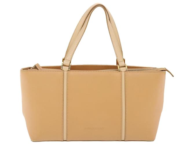 BURBERRY Beige Leather  ref.1034364