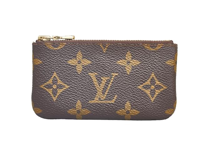 Louis Vuitton Monogram Key Pouch M62650 Brown Cloth ref.1034421