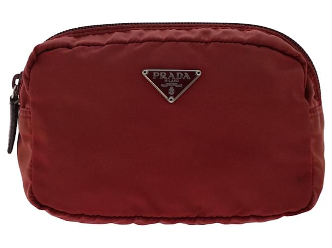 Prada Tessuto Red Synthetic  ref.1034497