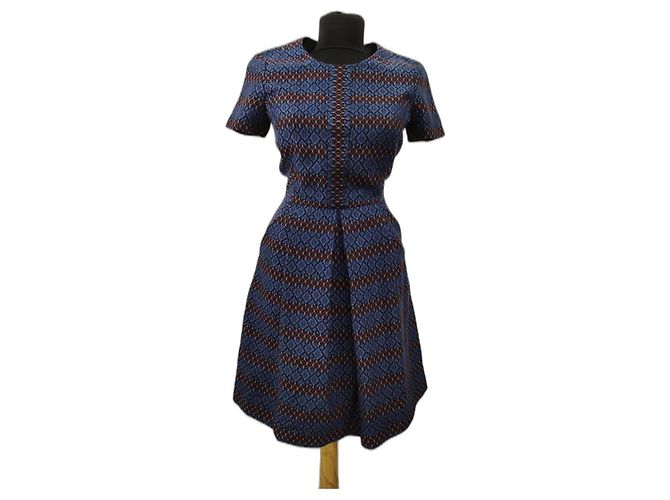 Vestido Hobbs de algodón lana y acrílico Multicolor