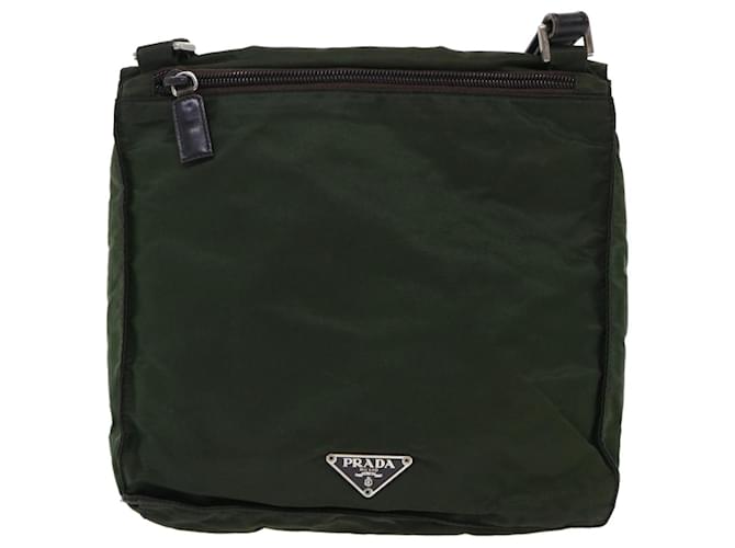 Prada Tessuto Green Synthetic  ref.1034680