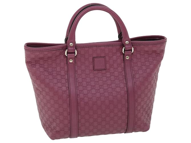 GUCCI Micro GG Canvas Hand Bag Pink 297557 Auth yk8174  ref.1034728