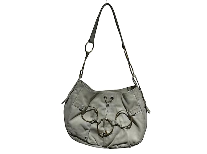 Bolsas YVES SAINT LAURENT Branco Couro  ref.1034949